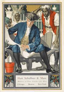 ABBOTT Samuel Nelson 1874-1953,HART SCHAFFNER & MARX / MAKERS OF FINE CLOTHES ,1910,Swann Galleries 2016-08-03