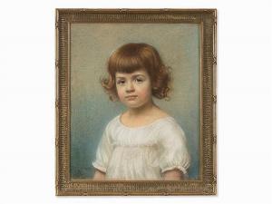 ABBOTT Samuel Nelson 1874-1953,Portrait of a Girl,1917,Auctionata DE 2016-08-26