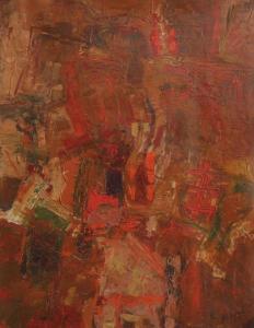 Abboud Shafic 1926-2004,Composition rouge,1957,Kahn & Associes FR 2024-01-23