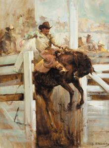 ABBRESCIA Joe 1936-2005,Bronc Rider,Scottsdale Art Auction US 2023-08-26