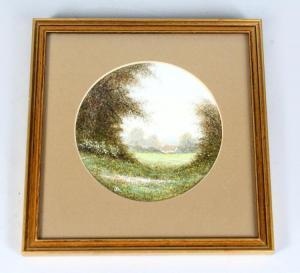 ABDEY JOHN 1923,A CIRCULAR LANDSCAPE,John Nicholson GB 2018-04-19