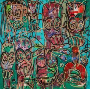Abdoulaye DIARRASSOUBA Aboudia 1983,Untitled,Sotheby's GB 2024-03-21
