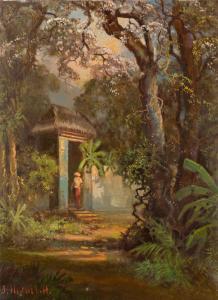 ABDULLAH Sudjono 1911-1991,Figure in a jungle,Rosebery's GB 2024-02-06