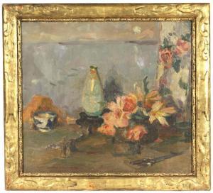 ABDY Rowena Meeks 1887-1945,Flowers & Vase Still Life,Butterscotch Auction Gallery US 2017-11-05