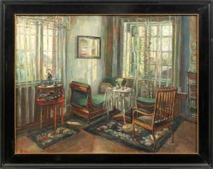 ABEKING Hermann 1882-1939,Interieur mit Biedermeier-Salon,Schloss DE 2014-09-13