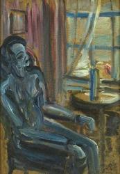 ABEKING Ortrud 1904-1977,Selbst am Fenster.,1940,Ahrenshoop DE 2009-08-01