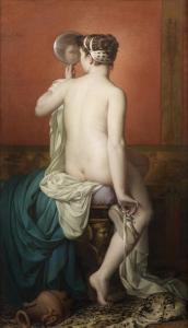 ABEL Francois Barthelemy Marius 1832-1870,Jeune femme de dos après sa toilette,1869,Tajan 2012-10-26