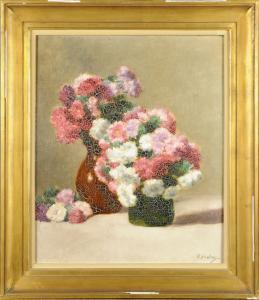 ABELOOS Victor 1881-1965,Deux Vases garnis de Fleurs,Galerie Moderne BE 2012-01-17