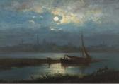 ABELS Jacobus Theodorus,A moonlit riverlandscape with a town in the distan,Christie's 2005-09-01