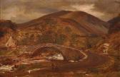 ABER 1800-1800,A Mountainous River Landscape,John Nicholson GB 2014-05-28