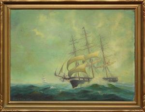 ABER Edward James,Ship at Sea,Clars Auction Gallery US 2009-05-02
