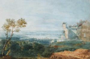 ABERG Martin 1888-1946,Extensive landscape with classical ruins,Woolley & Wallis GB 2024-03-06