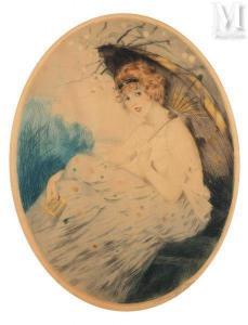 ABLETT William Albert 1877-1937,Jeune fille à l'ombrelle,Millon & Associés FR 2024-01-25