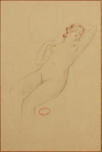 ABLETT William Albert 1877-1937,RECLINING FEMALE NUDE,1910,Clark Cierlak Fine Arts US 2023-04-25