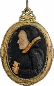 ABONDIO Antonio 1538-1591,Miniatur polychrome Wachsbos,Galerie Bassenge DE 2020-11-25