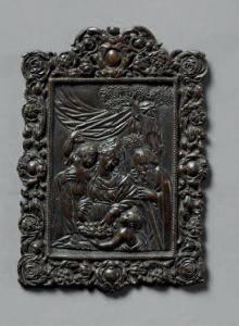 ABONDIO Antonio 1538-1591,Plaquette en bronze à patine brune (restauration) ,Doutrebente 2022-03-30