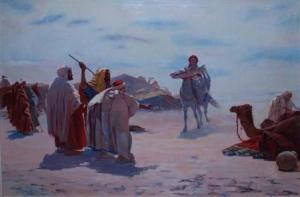 abou chanab 1900-1900,Desert Encampment,William Doyle US 2009-09-23