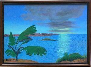 ABOURE A.J,Tropical Coastal Scene,Clars Auction Gallery US 2007-06-02