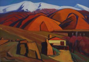 ABRAAMYAN Artashes 1921-2003,Orange House by the Mountains,1971,Sworders GB 2024-02-18