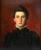 ABRAHAM Robert J,Portrait of Agnes Mellor,1901,Ewbank Auctions GB 2016-03-16