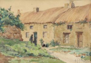 ABRAHAMS Anna Adelaide 1849-1930,Aunt Mary Ann's Cottage, Scilly, Engla,2009,John Moran Auctioneers 2017-05-23