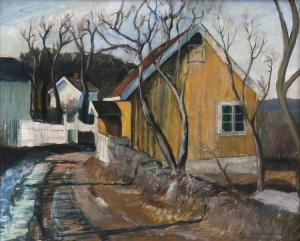 ABRAHAMSSON Ola 1883-1980,Edvard Munchs House in Aasgardstrand,Stahl DE 2018-02-24