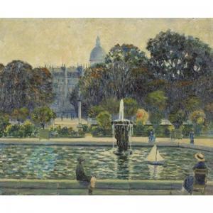 ABRAMOVSKY Israel 1888-1934,fountain in the garden of luxembourg,Sotheby's GB 2003-07-17