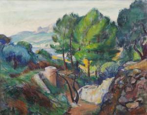 ABRAMS Lucien 1870-1941,Mediterranean Landscape,,Clars Auction Gallery US 2019-12-14