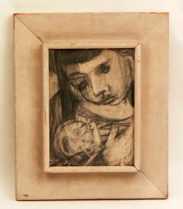ABRAMS Ruth 1912-1986,A depiction of a mother and child.,1949,Locati US 2011-10-20