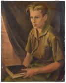 ABRAMSON MAURICE 1908-1993,Portrait of John Shyrock,Brunk Auctions US 2021-07-09