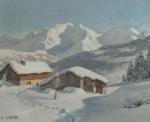 ABRATE Angelo 1900-1985,Le Mont Blanc après l'enneigée,Etienne de Baecque FR 2022-12-14