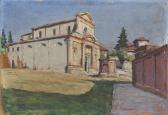 ABRATE Angelo 1900-1985,THE EGLISE DE PIANEZZA, PIEDMONT,Babuino IT 2014-10-28