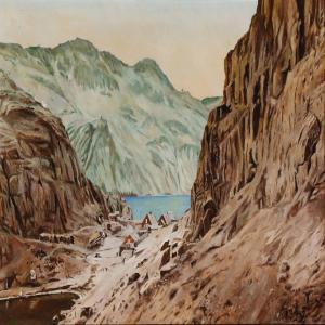 ABRIAL Gérard 1944,Greenlandic landscape,1947,Bruun Rasmussen DK 2016-10-17
