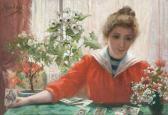 ACCOLAY 1800-1900,Dame de coeur,1891,Bernaerts BE 2014-12-02