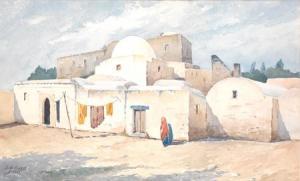 ACHARD L 1900-1900,Village en Tunisie,1930,Tajan FR 2010-05-31