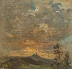 ACHENBACH Oswald 1827-1905,Clouds in evening light,Villa Grisebach DE 2023-11-30