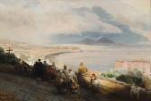 ACHENBACH Oswald 1827-1905,La baia di Napoli vista da Posillipo,1878,Blindarte IT 2017-11-25