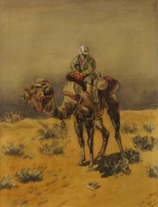 ACHESON CATTLEY GILBERT 1892-1978,Camel rider,Rosebery's GB 2016-02-06