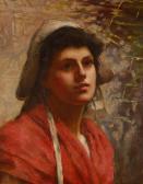 ACHESON Grace 1900-1900,Head and shoulders portrait of a country girl,Burstow and Hewett 2009-03-25
