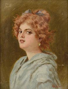ACHINI Angelo 1850-1930,Ritratto di signora,Meeting Art IT 2020-10-07