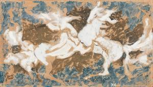 ACHKAR YVETTE 1928,Two White Horses,1960s,Cornette de Saint Cyr FR 2023-07-05