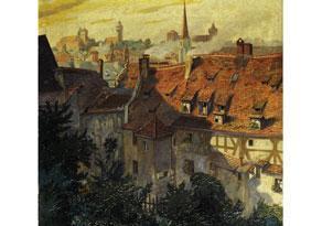 ACHTERSTETTER Georg 1900-1900,BLICK ÜBER DIE DÄCHER VON NÜRNBERG,Hampel DE 2009-03-27