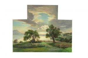 ACKERMAN Frank Edward 1933,Prachtvolle sommerliche Landschaft am Mondsee,1950,Zeller DE 2017-06-30