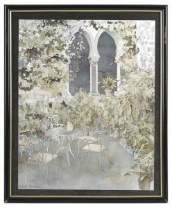 ACKERMANN Richard 1942,Terrasses fleuries,Tradart Deauville FR 2020-02-16