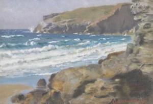 ACKLAND HUNT CECIL 1883-1959,A coastal inlet, probably on Sark,Woolley & Wallis GB 2011-06-15