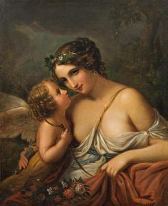 ACQUAROLI 1800-1800,Venus und Amor,1858,im Kinsky Auktionshaus AT 2017-02-28