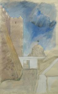 ADAIR Hilary 1943,Studies of castle walls,Rosebery's GB 2017-02-04