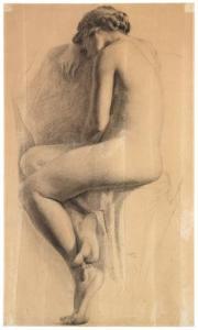 ADAM Edwin 1882-1947,Seated Nude,1909,Swann Galleries US 2009-02-17