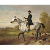 ADAM Emil 1843-1924,A HUNTSMAN WITH HORSE AND HOUNDS,1884,Sotheby's GB 2007-07-11