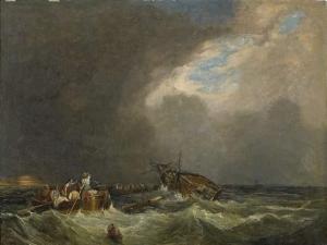 ADAM Hippolyte 1808-1853,marine par gros temps,Osenat FR 2006-11-26